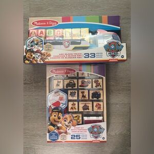 Melissa & Doug Paw Patrol ABC Block Truck and Stamp Set